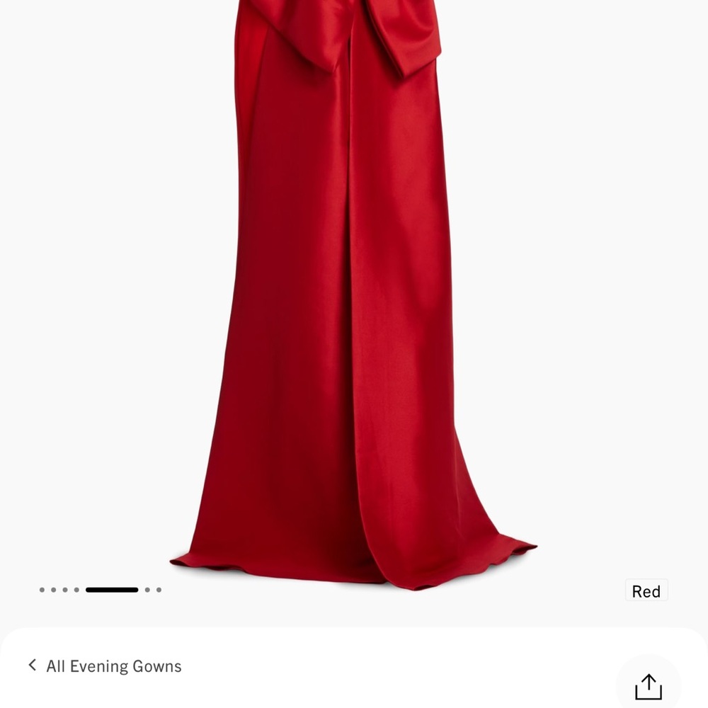 Crepe Bow Back Gown